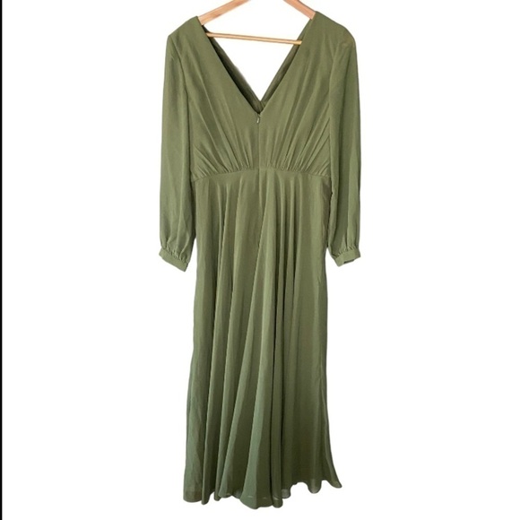 REVELRY Juliet Chiffon Long Sleeve Dress - Picture 3 of 9
